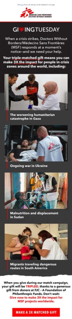 Triple match campaign