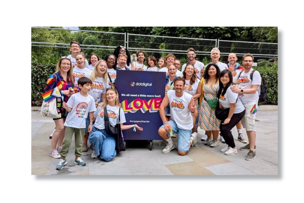 Dotdigital team at Pride London march