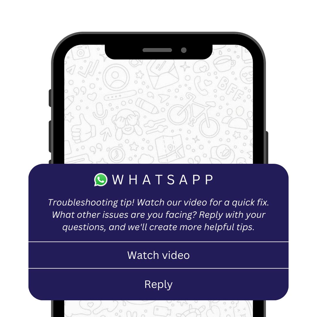 Product usage tips WhatsApp