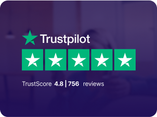 Trustpilot review rating graphic displaying Dotdigital rating of 4.8 based on 756 reviews