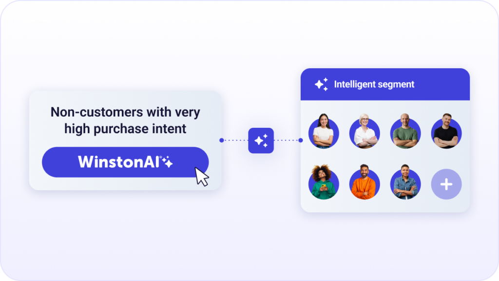 Product features AI segment builder 